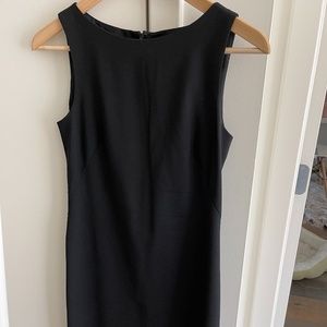 Theory Betty Wool Black Sleeveless Dress LBD (Sz2)